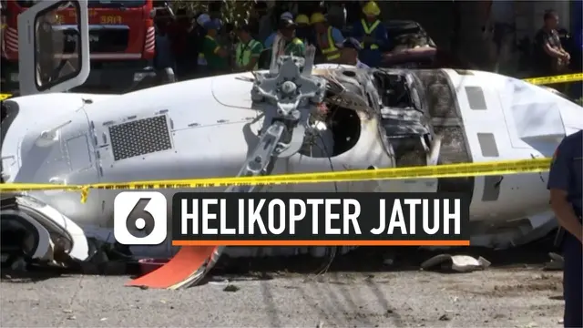 VIDEO: Kepala Polisi Filipina Jadi Korban Helikopter Jatuh