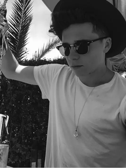 Brooklyn kini bergabung dengan Manchester United U-14.  (via instagram@brooklynbeckham/Bintang.com.)