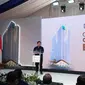 Menteri BUMN Erick Thohir meremikan dimulainya pembangunan (groundbreaking) BSI Tower, di Jalan Merdeka Selatan, Jakarta Pusat, Kamis (9/11/2023).(Arief/Liputan6.com)