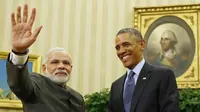 PM India Narendra Modi dan Presiden AS Barack Obama. (Reuters/Larry Downing)