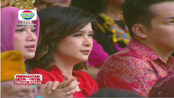 Chacha Frederica hadir di Peringatan Detik-Detik Proklamasi 2019 di Istana Merdeka