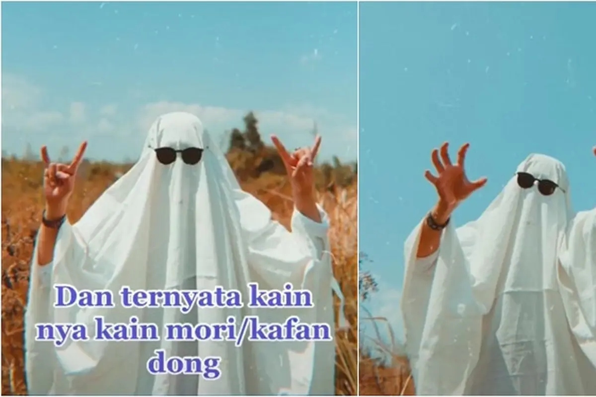 Pakai Kain Kafan Untuk Photoshoot, Pria Ini Alami Kejadian Tak Terduga