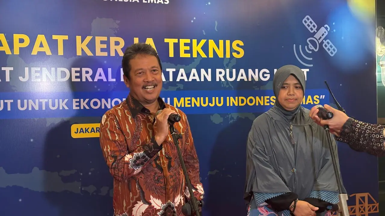 Menteri KKP Sakti Wahyu Trenggono dalam Rapat Kerja Teknis Direktorat Jenderal Penataan Ruang Laut, di Hotel Borobudur, Selasa (15/7/2025). (Foto: Liputan6.com/Tira Santia)