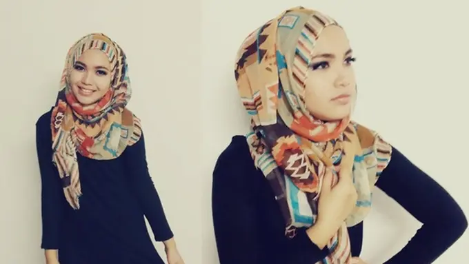 Outfit Hijab Kamu Lebih Meriah dengan Motif Tribal