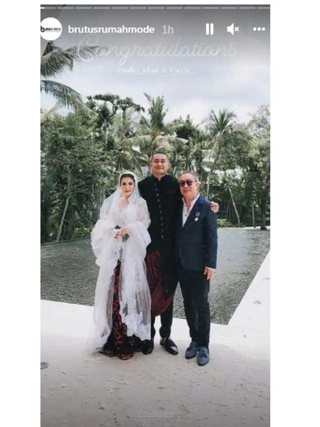 6 Momen Pernikahan Miller Khan dan Farina Rebecca, Digelar Tertutup di Bali