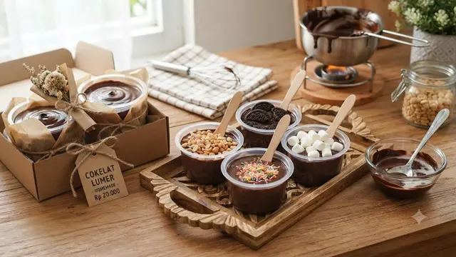 Cokelat Lumer untuk Camilan dan Hampers