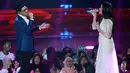 Kehebohan fans saat Afgan dipasangkan dengan Raisa membawakan lagu 'Percayalah'. (Deki Prayoga/Bintang.com)