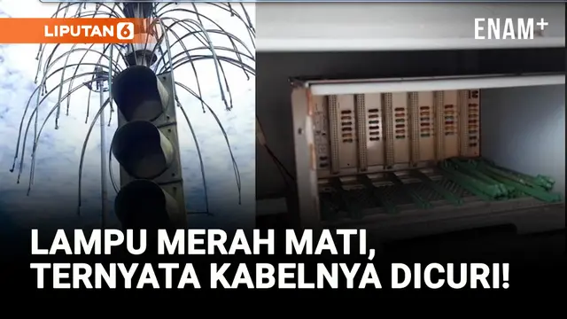 VIDEO: Lampu Merah Tidak Nyala, Ternyata Kabelnya Digondol Maling!