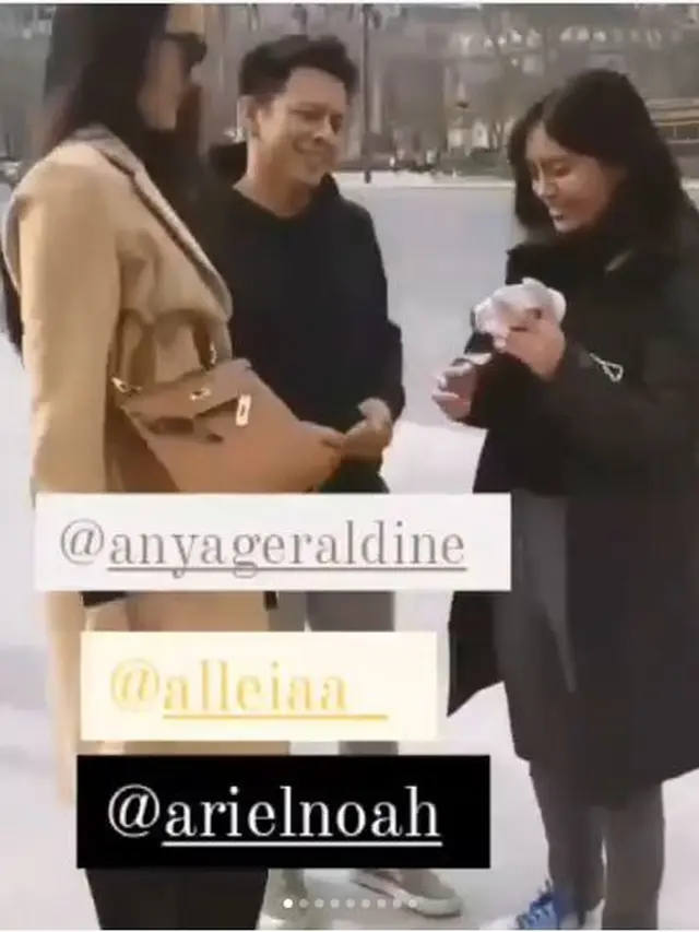 Berada di Paris, Ini 6 Momen Kedekatan Anya Geraldine dan Alleia Anak Ariel NOAH