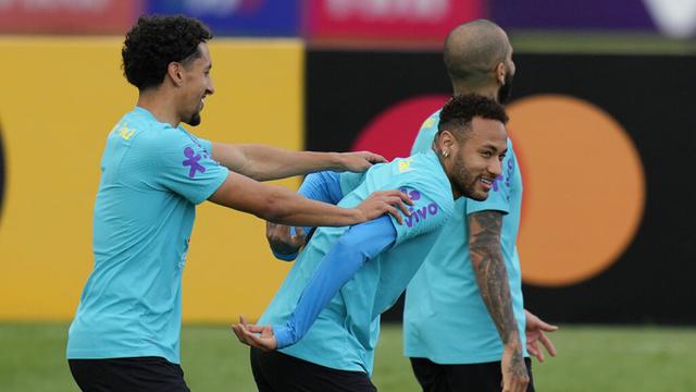FOTO: Canda Tawa Neymar Cs Jelang Brasil Kontra Chile di Kualifikasi Piala Dunia 2022