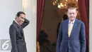 Presiden Joko Widodo menyambut Presiden Turki Recep Tayyip Erdogan di Istana Merdeka, Jakarta, Jumat (31/7/2015). Kunjungan kenegaraan ini membahas kerja sama ekonomi, pemberantasan terorisme. (Liputan6.com/Faizal Fanani)