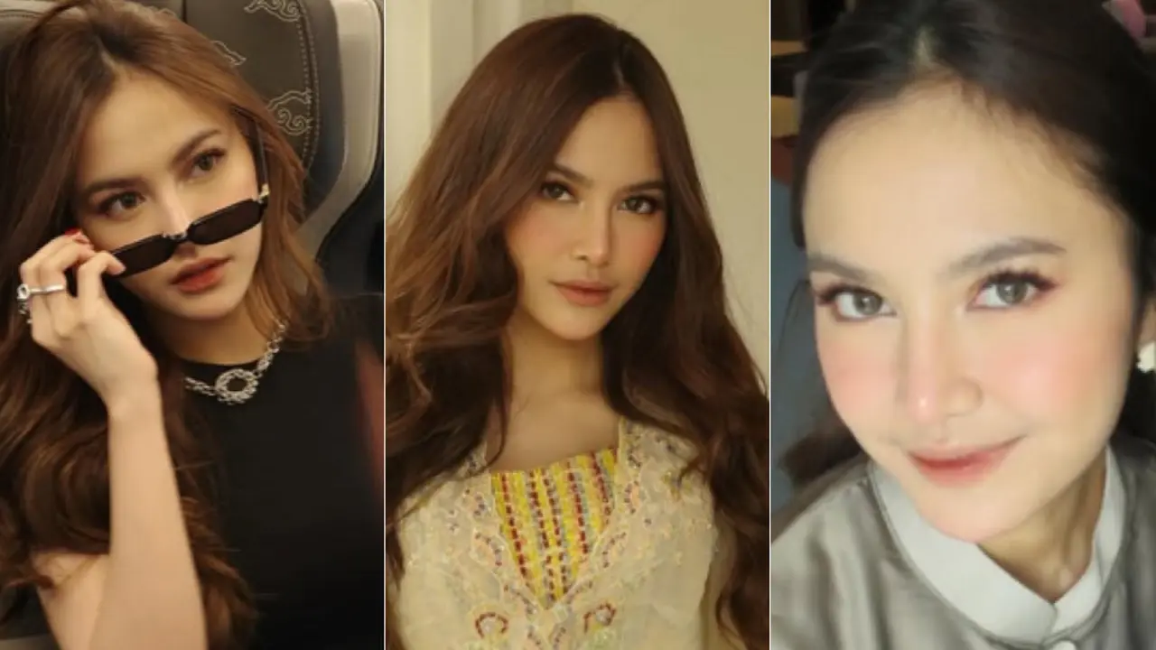 Outfit Mahalini saat Perdana Rayakan Lebaran