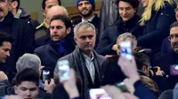Jose Mourinho saat hadiri pertandingan Inter Milan vs Sampdoria (GIUSEPPE CACACE / AFP)