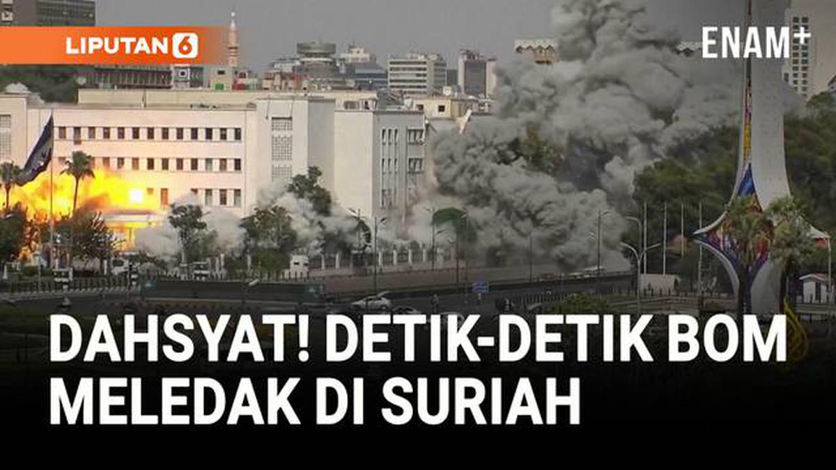 VIDEO: Detik-Detik Bom Israel Meledak di Markas Pertahanan Suriah
