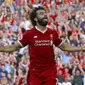 Performa gemilang pemain Liverpool, Mohamed Salah pada awal musim menjadikan dirinya menjadi pusat perhatian. Hingga pekan ketiga salah telah mencetak dua gol dan bersaing menjadi top scorer Premier League. (Peter Byrne/PA via AP)