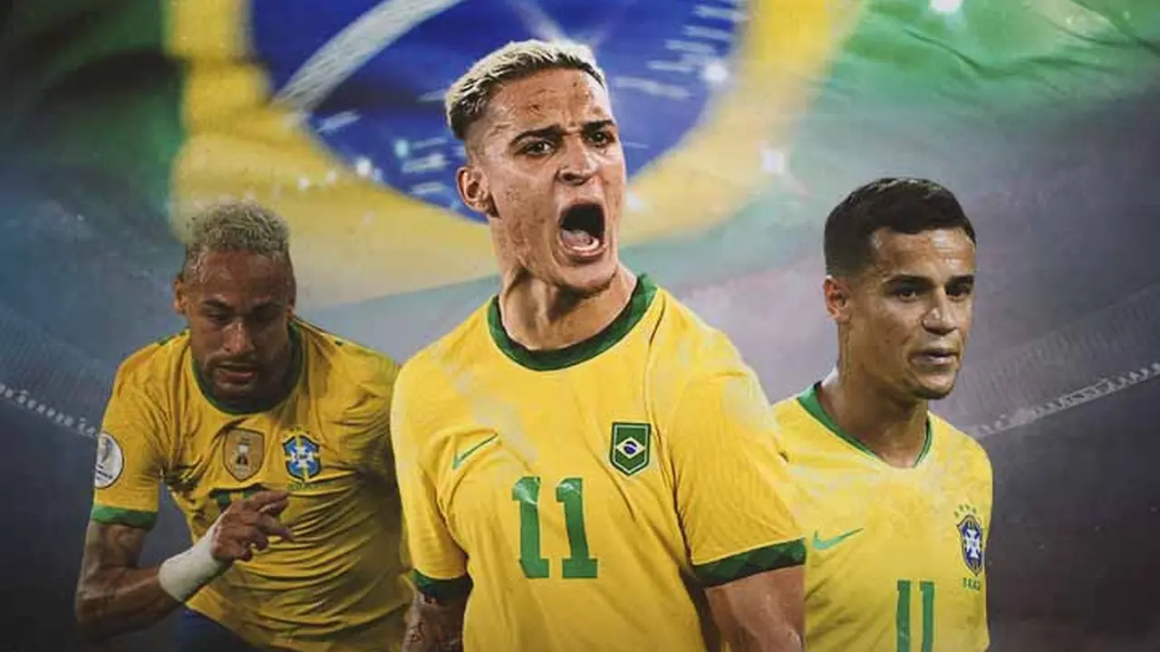 Brasil - Neymar, Antony, Philippe Coutinho