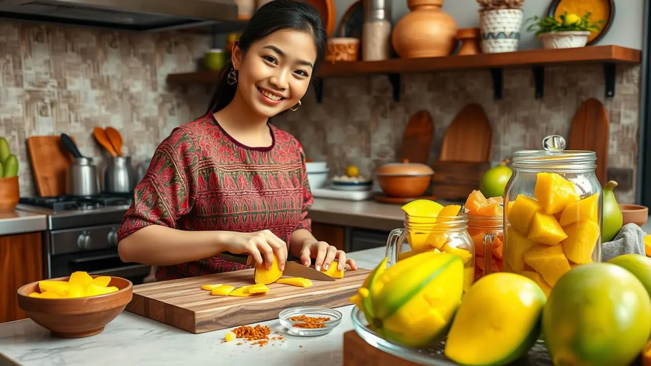 cara bikin manisan mangga