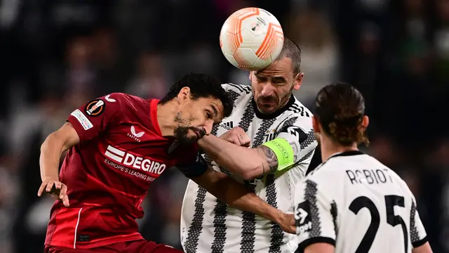 Foto: Menolak Takluk dari Sevilla, Juventus Samakan Angka di Penghujung Laga Leg Pertama Semifinal Liga Europa 2022/2023