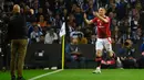 The Red Devils menggandakan keunggulan pada menit ke-20 lewat gol yang dicetak Rasmus Hojlund. (MIGUEL RIOPA/AFP)