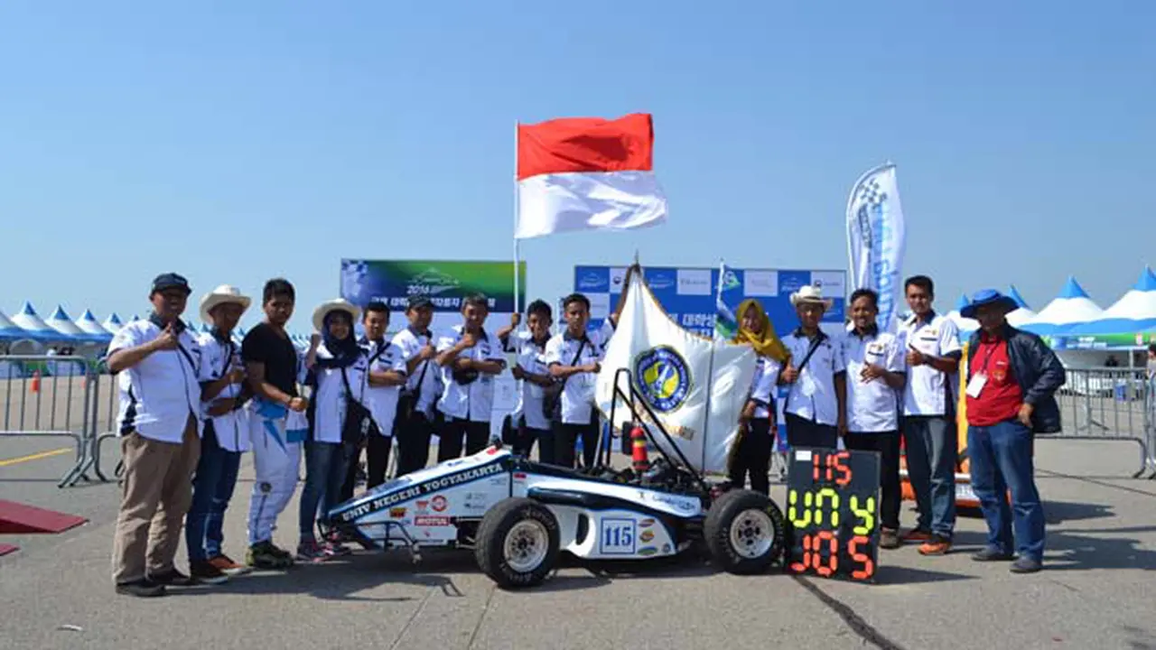 Mobil Ciptaan UNY Jogja Berjaya di  ISCC Korea Selatan