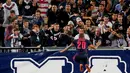 Pemain Bordeaux, Jussie, merayakan gol yang dictaknya ke gawang Liverpool dalam laga Grup B Liga Europa di Bordeaux, Jumat (18/9/2015) dini hari WIB. (Action Images via Reuters/Lee Smith)