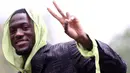 Bek timnas sepak bola Prancis, Ibrahima Konate, tiba untuk ambil bagian dalam persiapan tim untuk pertandingan kualifikasi Liga Bangsa-Bangsa UEFA mendatang di Clairefontaine-en-Yvelines pada 7 Oktober 2024. (FRANCK FIFE/AFP)