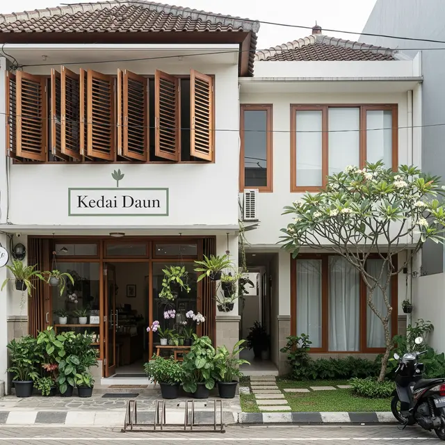 Rumah Minimalis dengan Ruko di Depan dan Hunian di Belakang