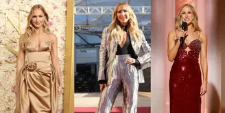Komedian dan aktris Nikki Glaser dipercaya menjadi host untuk Golden Globes 2025. Sebagai host, Nikki Glaser tampil totalitas dengan 10 gaun sekaligus. Seperti apa potretnya? [@prabalgurung @off___white @rebecavallance]