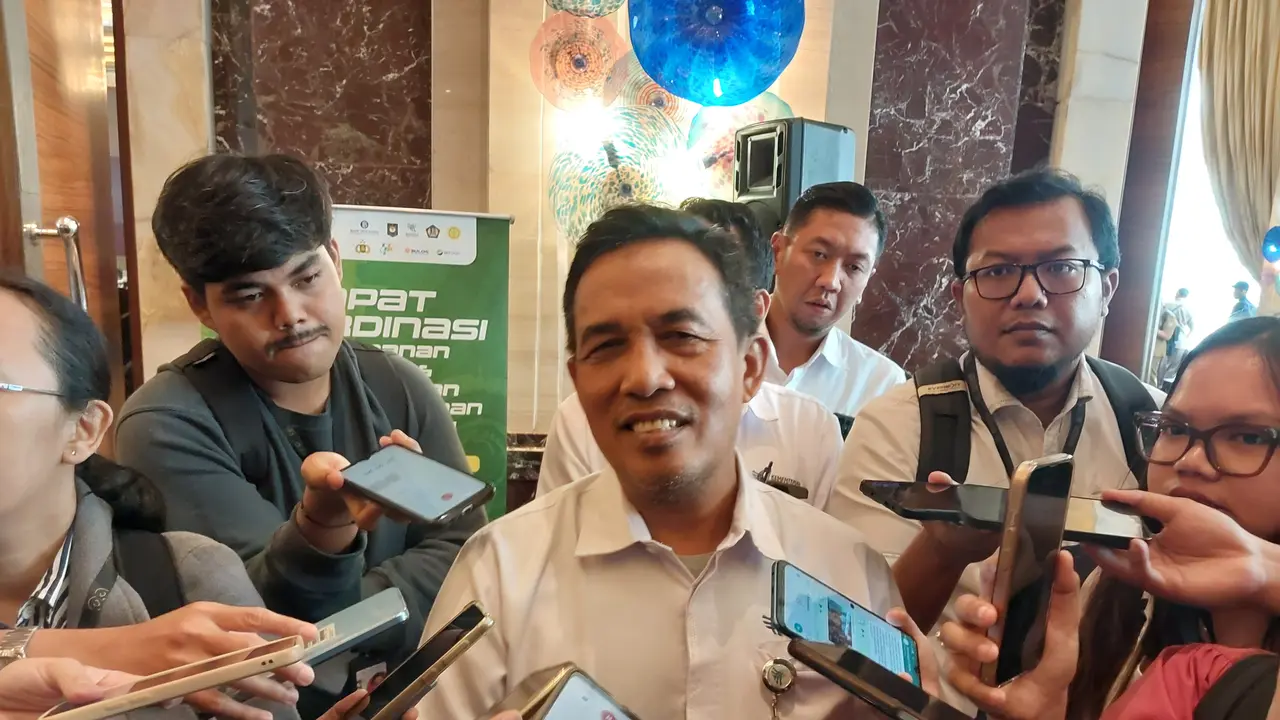 Direktur Jenderal Perdagangan Dalam Negeri Kemendag Isy Karim saat Rapat Koordinasi Pengamanan dan Harga Pangan Jelang Puasa dan Idulfitri 2024, Senin (4/3/2024). (Foto: Liputan6.com/Arief R)