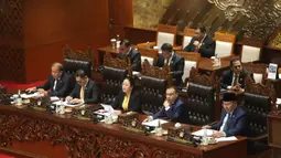 Rapat Paripurna Ke-4 DPR RI Masa Persidangan I Tahun Sidang 2024-2025 dipimpin langsung Ketua DPR, Puan Maharani. (merdeka.com/Arie Basuki)