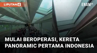 Sempat viral di beberapa waktu yang lalu, kini Kereta Panoramic pertama di Indonesia mulai beroperasi pada 24 Desember 2022