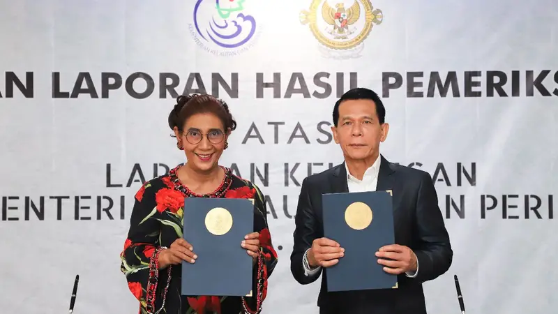 Kementerian Kelautan dan Perikanan (KKP) meraih opini Wajar Tanpa Pengecualian (WTP) dari Badan Pemeriksaan Keuangan Republik Indonesia (BPK RI) untuk laporan keuangan tahun 2018.