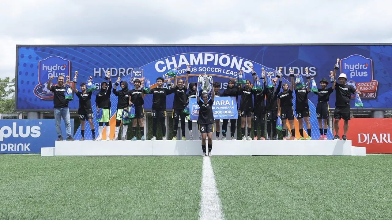 Scorpions FC tampil konsisten dengan mencatatkan 17 kemenangan, 2 imbang, dan hanya 1 kalah hingga meraih Juara Juara Hydroplus Soccer League 2024. (istimewa)