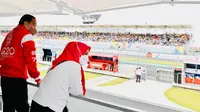 Deretan Aksi Jokowi Saat Nonton Gelaran MotoGP Mandalika