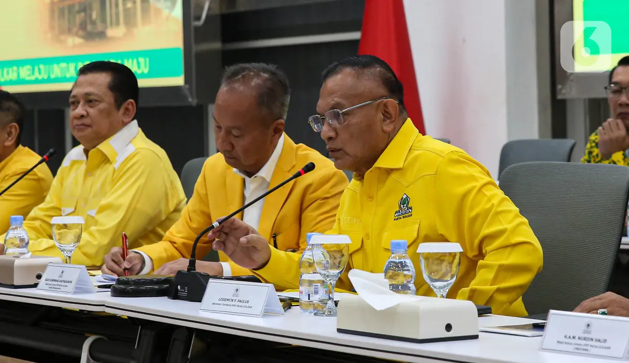 Pemilihan Plt menyusul keputusan Airlangga Hartarto yang mundur dari jabatan Ketua Umum Partai Golkar pada Sabtu (10/8/2024) lalu. (Liputan6.com/Angga Yuniar)