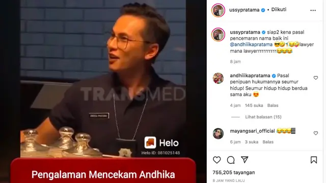Andhika Pratama Mengaku Sempat Ditipu Seorang Wanita Saat di Amerika Serikat. (instagram.com/ussypratama)