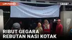 DIDUGA GARA-GARA TIDAK DAPAT JATAH NASI KOTAK, WARGA LOKASI KEBAKARAN DEPO PERTAMINA PLUMPANG TERLIBAT KERIBUTAN