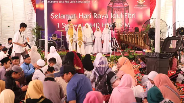 Ribuan WNI mudik lebaran ke Rumah Indonesia di Mesir. (Dokumentasi KBRI Kairo)