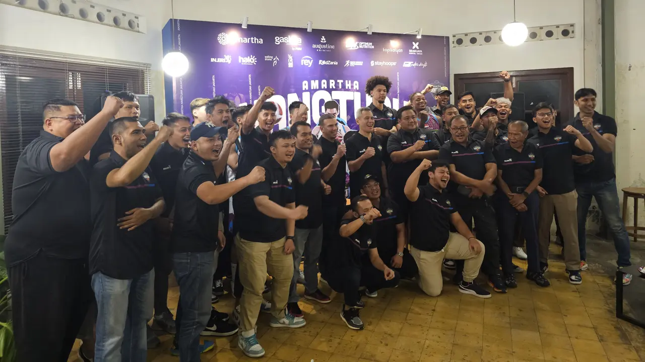 Peluncuran tim Amartha Hangtuah untuk IBL 2024