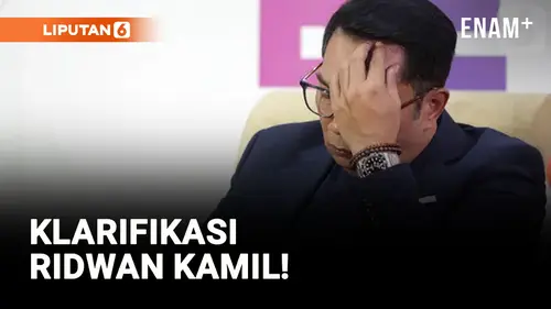 VIDEO: Ridwan Kamil Klarifikasi Soal Isu Selingkuh &amp; Punya Anak!
