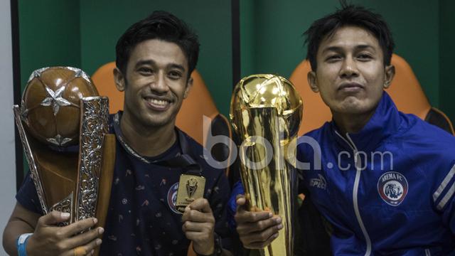 Kemeriahan Ruang Ganti Arema FC usai Meraih Gelar Piala Presiden