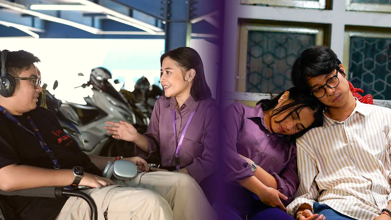 Prilly Latuconsina bersama Umay Shahab dan Dikta saat proses syuting Cinta Dua Masa. (Sumber: https://www.instagram.com/prillylatuconsina96/)