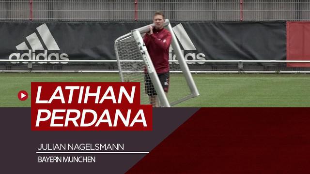 Berita video Julian Nagelsmann menjalani sesi latihan perdana bersama Bayern Munchen, Rabu (7/7/21)