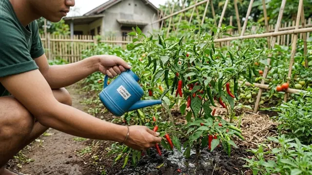 cara menggunakan garam untuk tanaman cabai