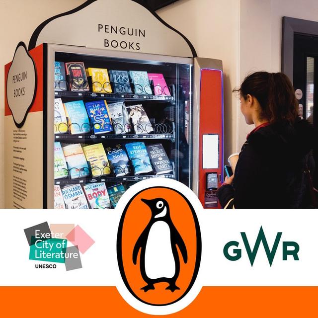Penguin books vending machine