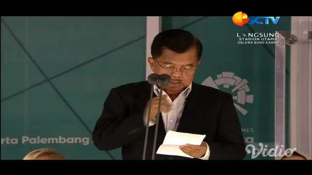 Wapres Jusuf Kalla dalam penutupan Asian Games 2018