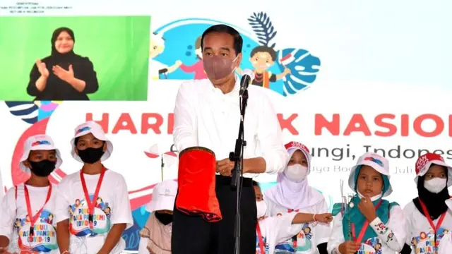 Momen Presiden Jokowi Main Sulap di Hari Anak Nasional