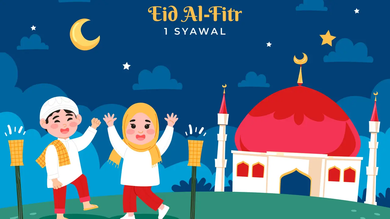 Ilustrasi Idulfitri, lebaran