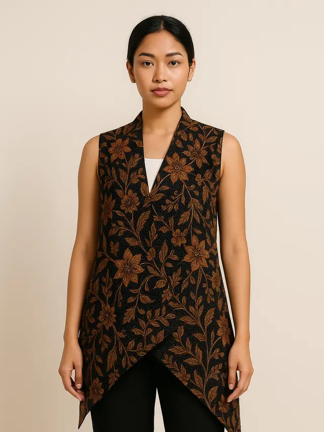 Outer Batik Panjang Tanpa Lengan 2025 (Image by ChatGPT)