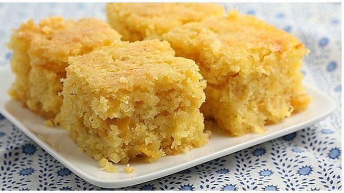 Resep Bolu Jagung Manis Lezat Dan Super Praktis Lifestyle Fimela Com Bukan cuma untuk aroma, pandan juga memberikan warna hijau yang cantik untuk olahan kue bolu. resep bolu jagung manis lezat dan super